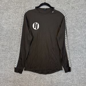 Helly Hansen Shirt Mens Medium Black Long Sleeve Thermal Performance Stretch